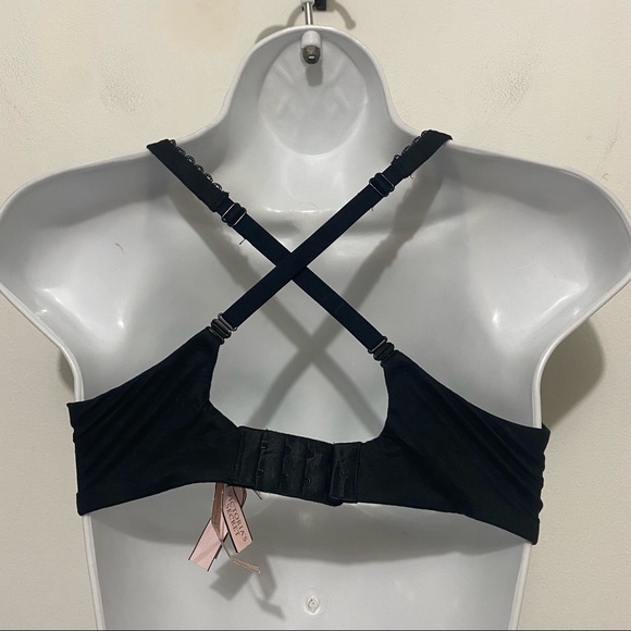 NWT Victoria Secret Body any Victoria Black Smooth Lined a Demi Bra Size 34DD - Picture 7 of 12